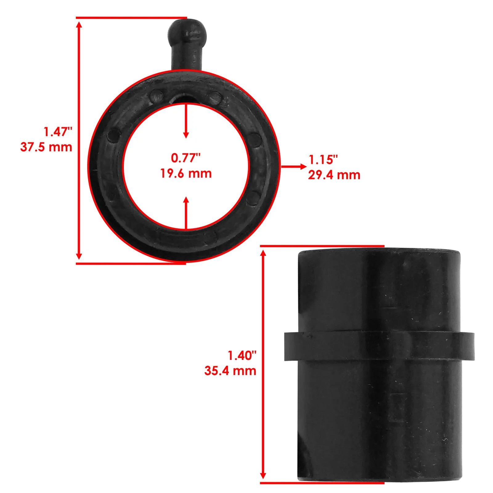 4 Piece Flange Bearing Bushing Kit with 741-0990B and 941-0516 Components for For outdoor Power Equipment Maintenance