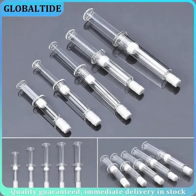 50pcs 1-10ML Empty Cosmetic Syringe Bottle Water Light Needle Serum Tube Eye Cream Container Cosmetic Essence