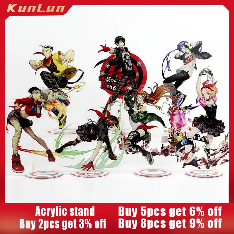 

16cm Goddess Strange Hearts Record Acrylic Stand Game Peripherals Amamiya Ren Figure Ryuji Sakamoto Action Figure Ornament Toy