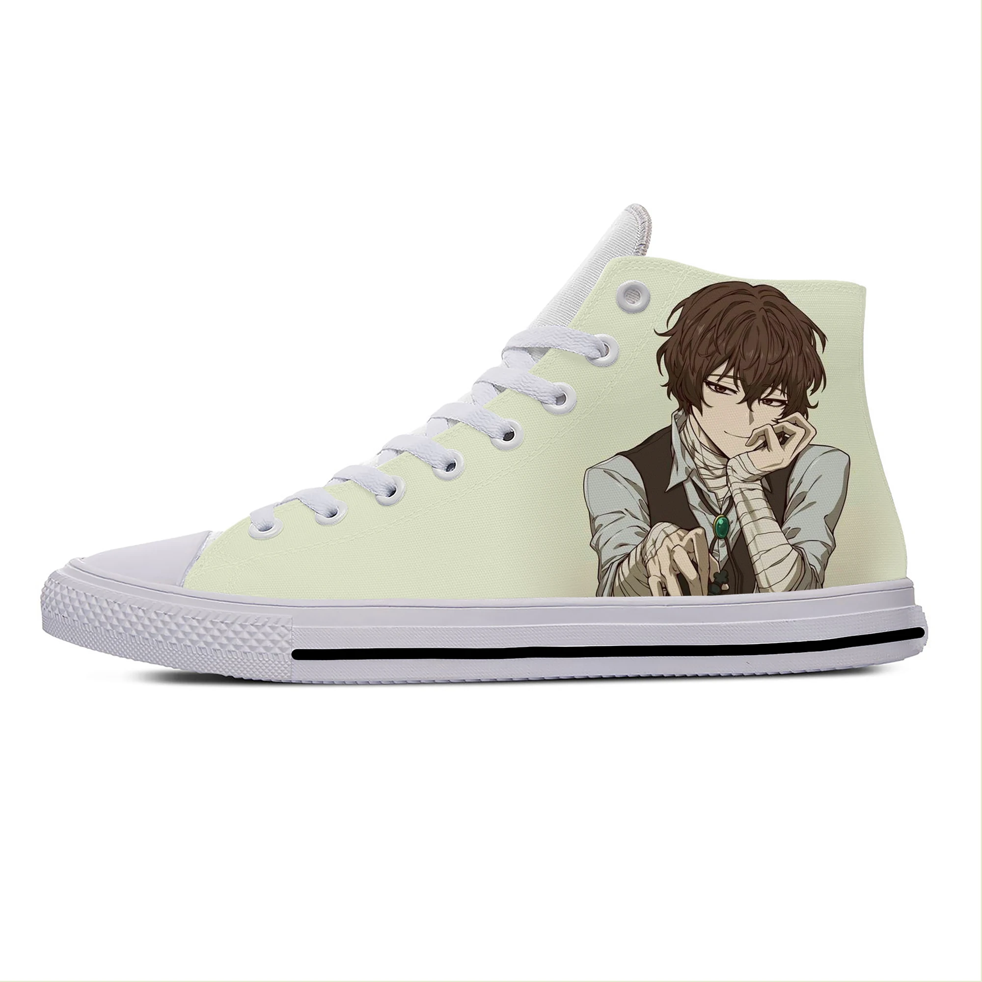 Japońskie Anime Manga Bungo bezpańskie psy Dazai Osamu casualowe wysokie buty deskorolkowe lekkie oddychające buty sportowe męskie/damskie