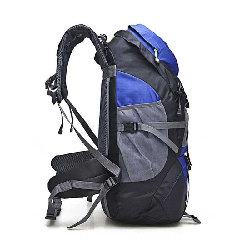 حقيبة ظهر للتسلق 50 لتر مقاومة للماء للاستخدام الخارجي لركوب الدراجات والمشي لمسافات طويلة حقيبة ظهر للرحلات والتخييم حقيبة ظهر جبلية