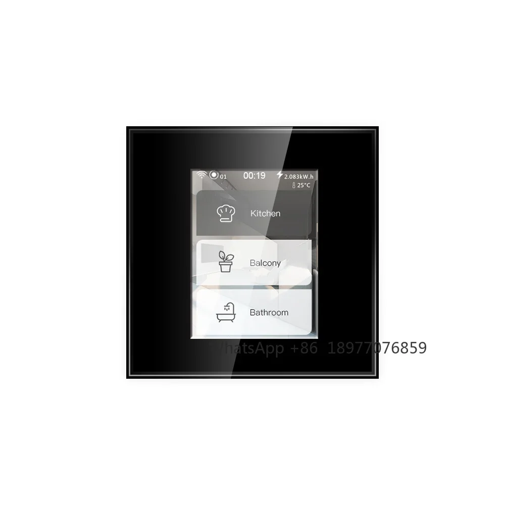 LCD 1 2 3 Gang Smart Switch Haptic for Smart Home WiFi Mesh Support Apple Homekit Life by WiFi Mesh