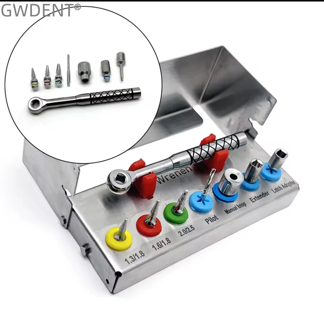 

1set Dental Implant Removal Kit Bone Expander SOS Set Remove Broken Fixture Ratchet Wrench Implant Kit