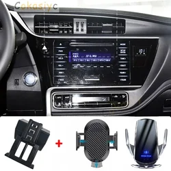 Car Phone Holder For Toyota Corolla MK11 2017 2018 Mobile Phone Mounts Car Wireless Charging Special Fixed Base Accessories