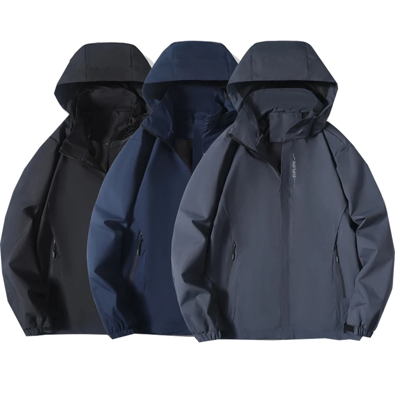 

Motor Men's Waterproof Rain Jacket Lightweight Outer Hooded Outdoor Raincoat Hiking Windproof Jacket Climbing Outdoor Jackets