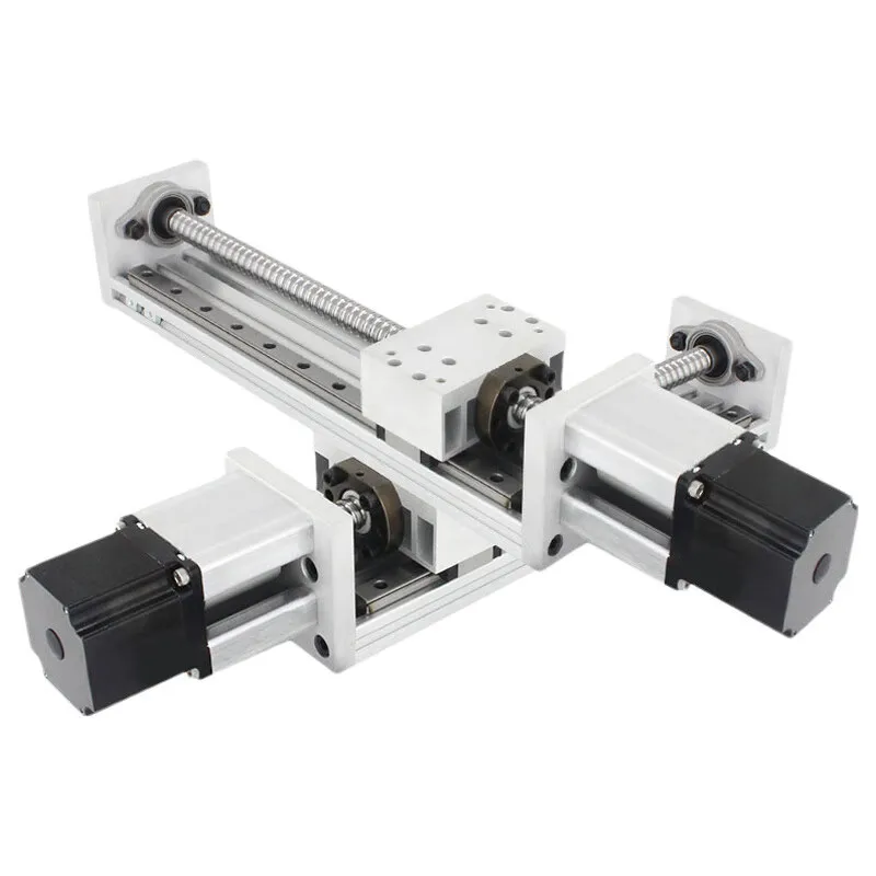 Cross slide table two-axis XY automatic numerical control bench drill micro electric machine tool lifting guide  reciprocating