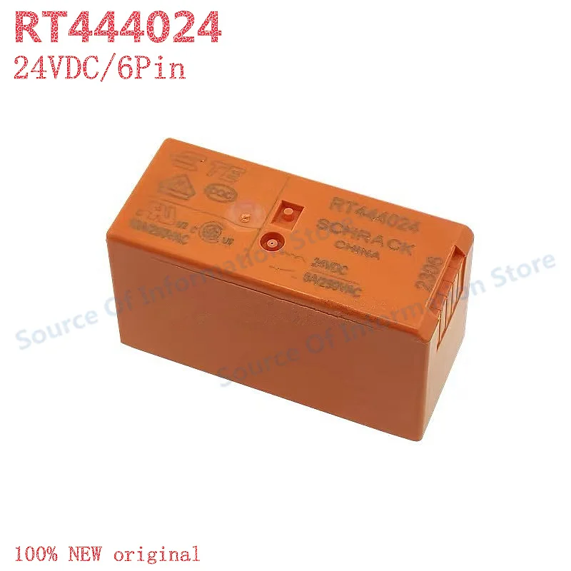 

RT444024 Low-Power PCB Relay 24VDC 6Pin 8A
