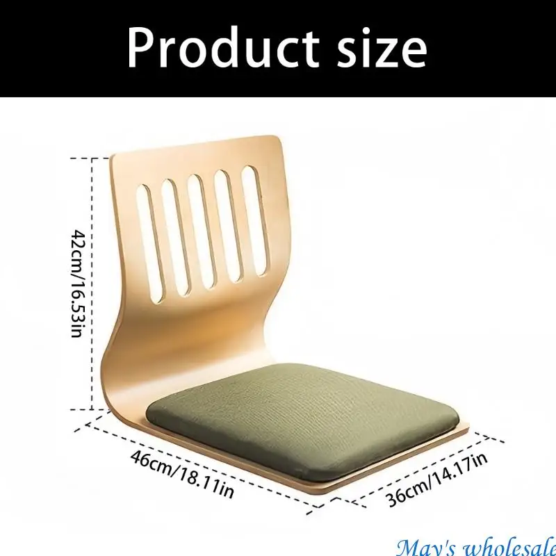 مسند ظهر مريح يدعم كرسي بلا أرجل لقراءة أريكة تتحول لسرير مع إطار من الخشب الصلب ووسادة إسفنجية عالية الكثافة 448A