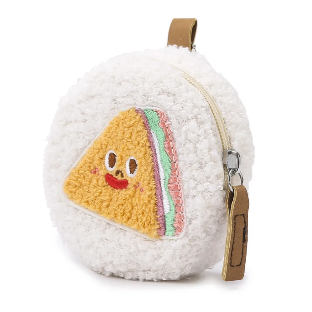 

Pendant Coin Purse Keychain Lamb Wool Fleece Small Makeup Bag Korean Style Jewelry Packing Bag Earphone Bag Female/Girls