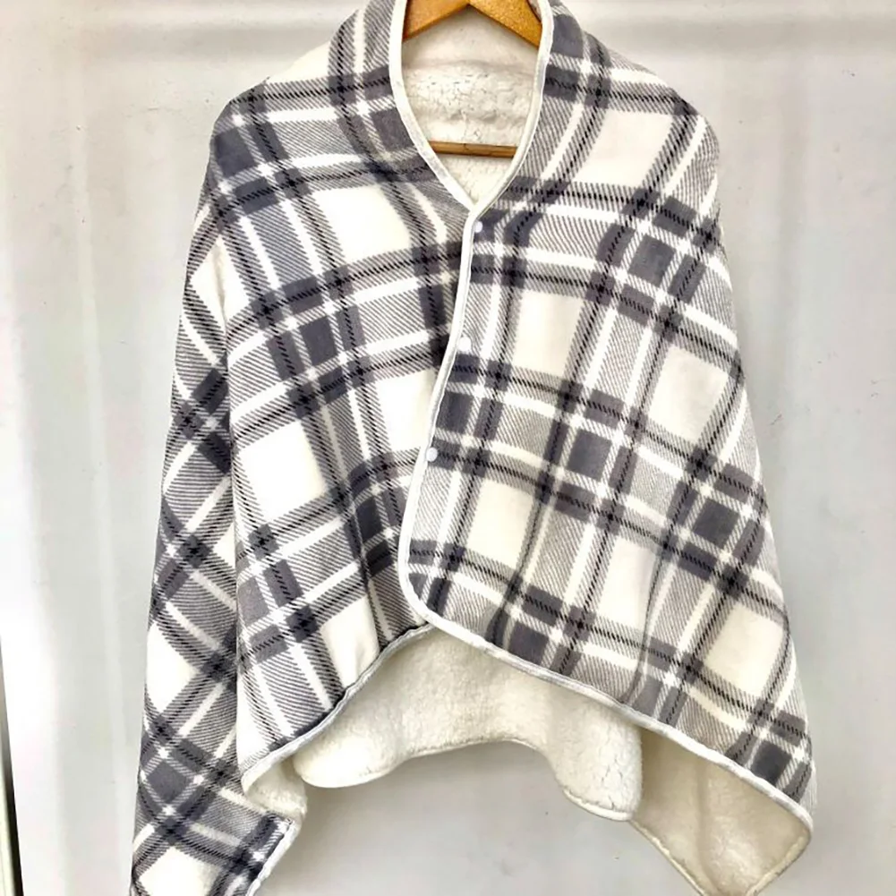 2025 New USB Heated Shawl Blanket 3 Heat Settings Wearable Heating Blanket Electric Warming Wrap for Women Men Home Office Use ﻿
