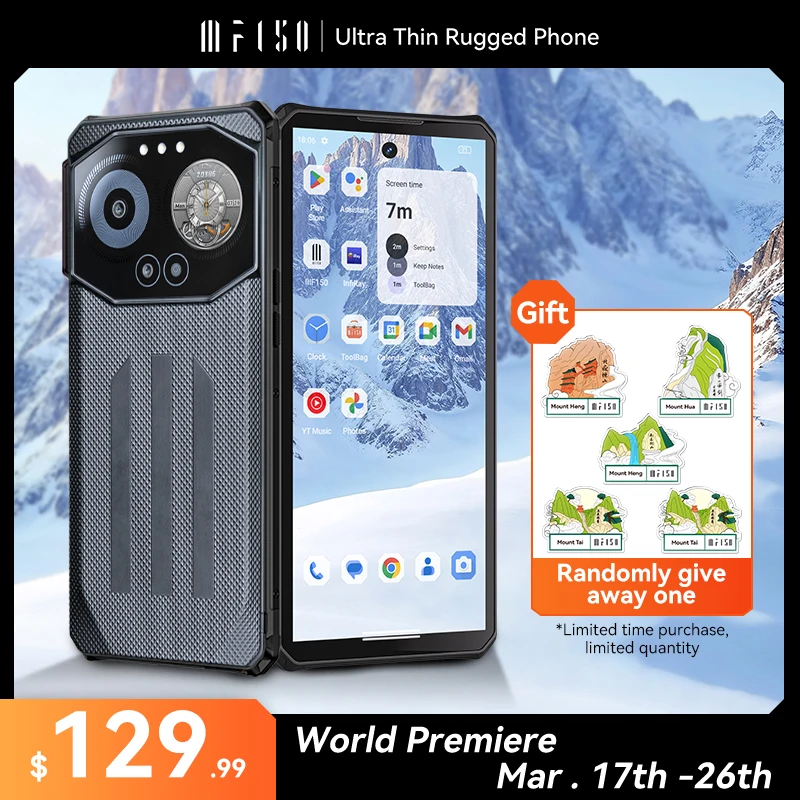 IIIF150 B3C Rugged Phone 16GB(4+12) 256GB Dual Screen 50MP Camera 10800mAh Android 14 Ultra-Thin Smartphone Global Version