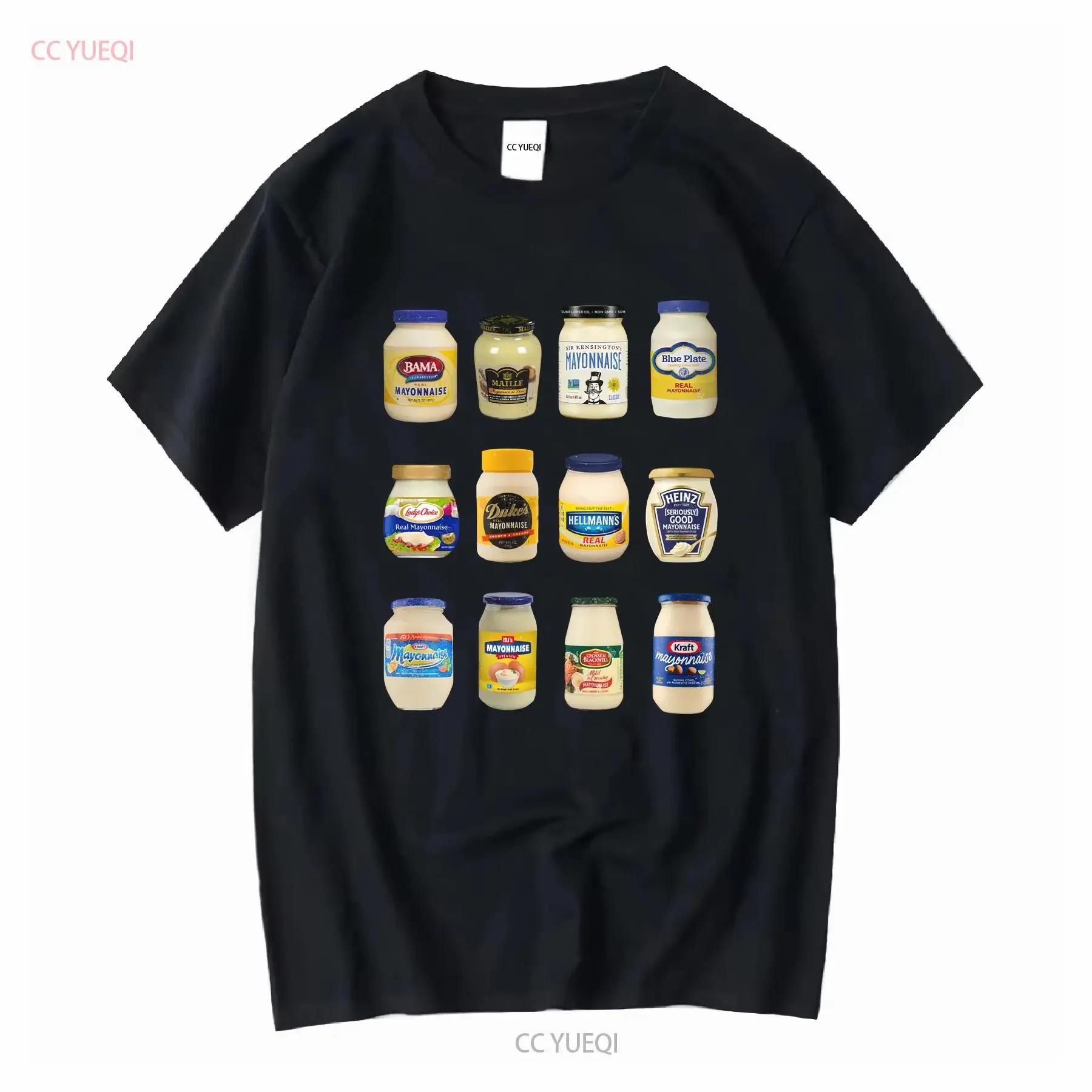 Vintage Mayonnaise Shirt T Lover Funny Mayo AddicT lange oder kurze Ärmel Vintage Washed Bequeme vielseitige Streetwear