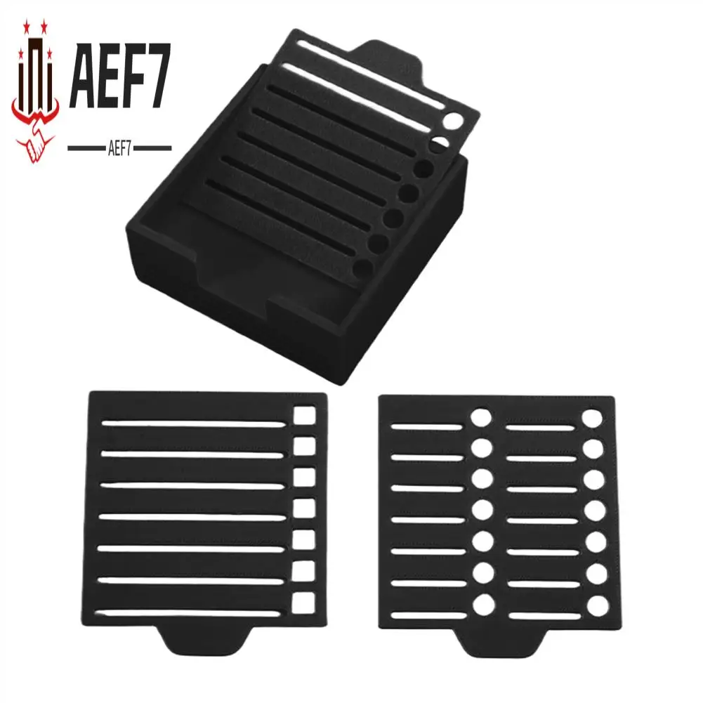 AEF7-付箋ステンシル ポストノートと互換性あり、3X3 付箋パッドベース、ステンシル 2 枚付属、メモパッドオーガナイザー
