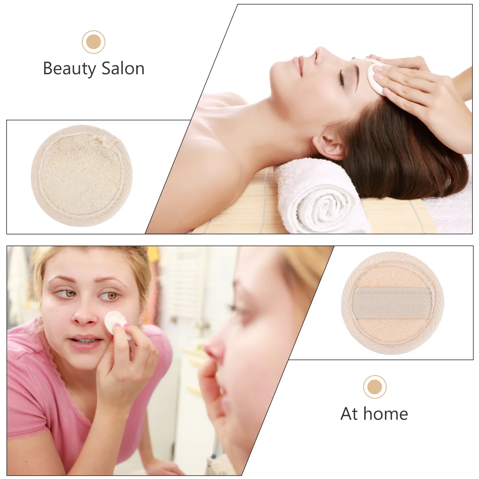 

Набор из 1 шт. натуральных отшелушивающих спонжей-мочалок для лица: безопасные, нежные, многоразовые, моющиеся, для ежедневного ухода за кожей лица для женщин