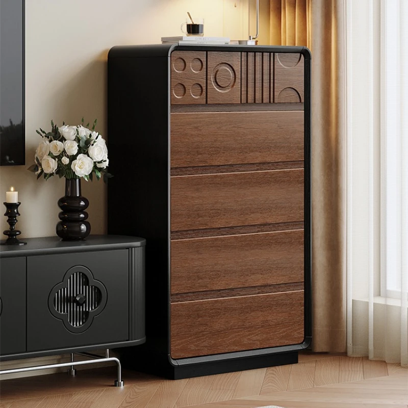 

Solid Wood Chest of Drawers Bedroom Storage Bedside Locker Vintage Living Room Storage room furniture 프렌치가구 furniture for home
