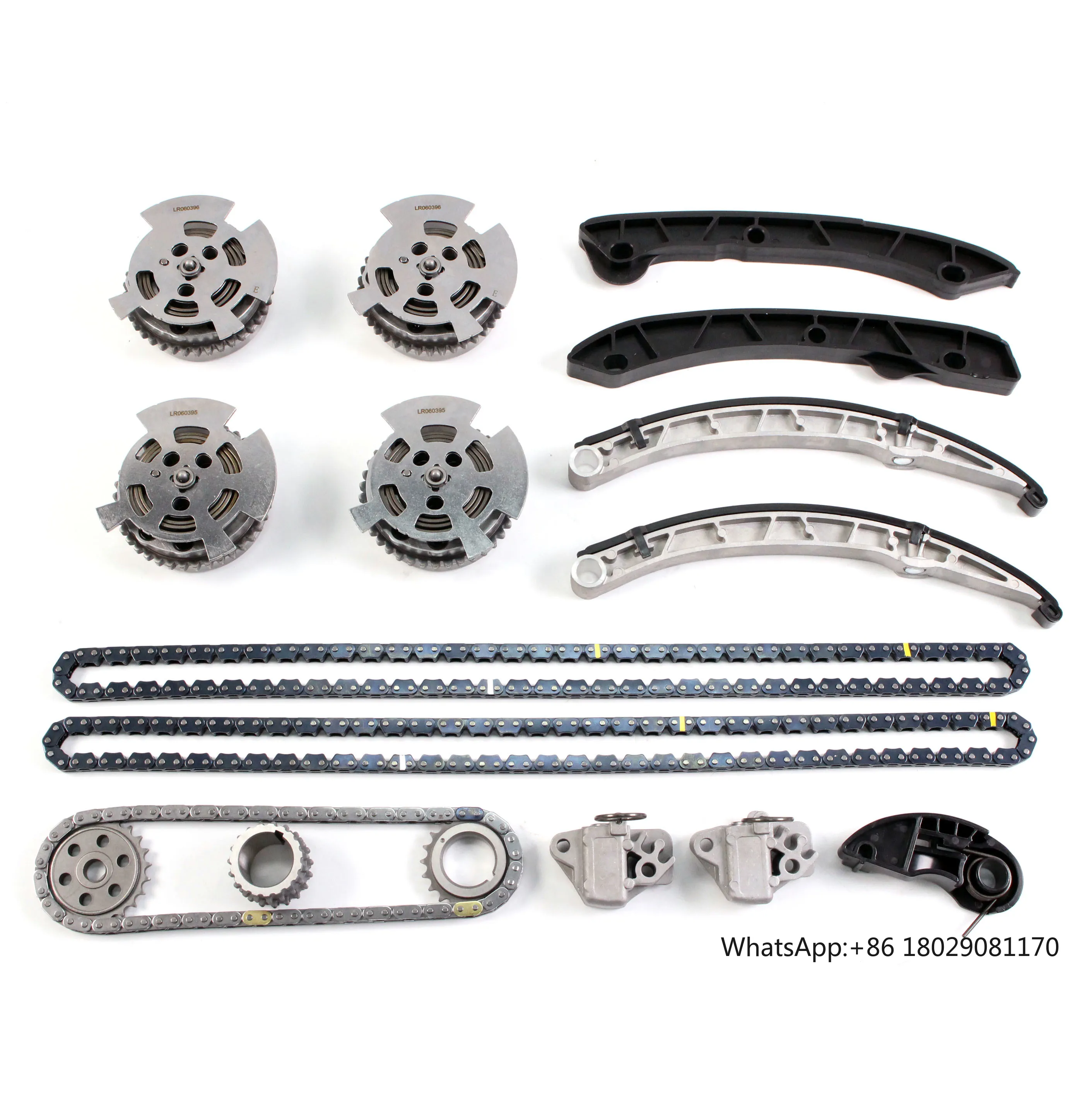 

Timing Chain Kit with VVT Sprocket for 2013-2023 Jaguar F-Type F-Pace XF XE XJ Land Rover Discovery LR4 Range Rover 3.0L V6