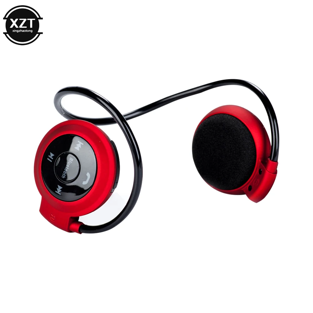 Mini Sport Wireless Bluetooth-Compatible Headphones Stereo Earphones Mp3 Music Player Headset Earpiece Micro SD Card Slot Mic