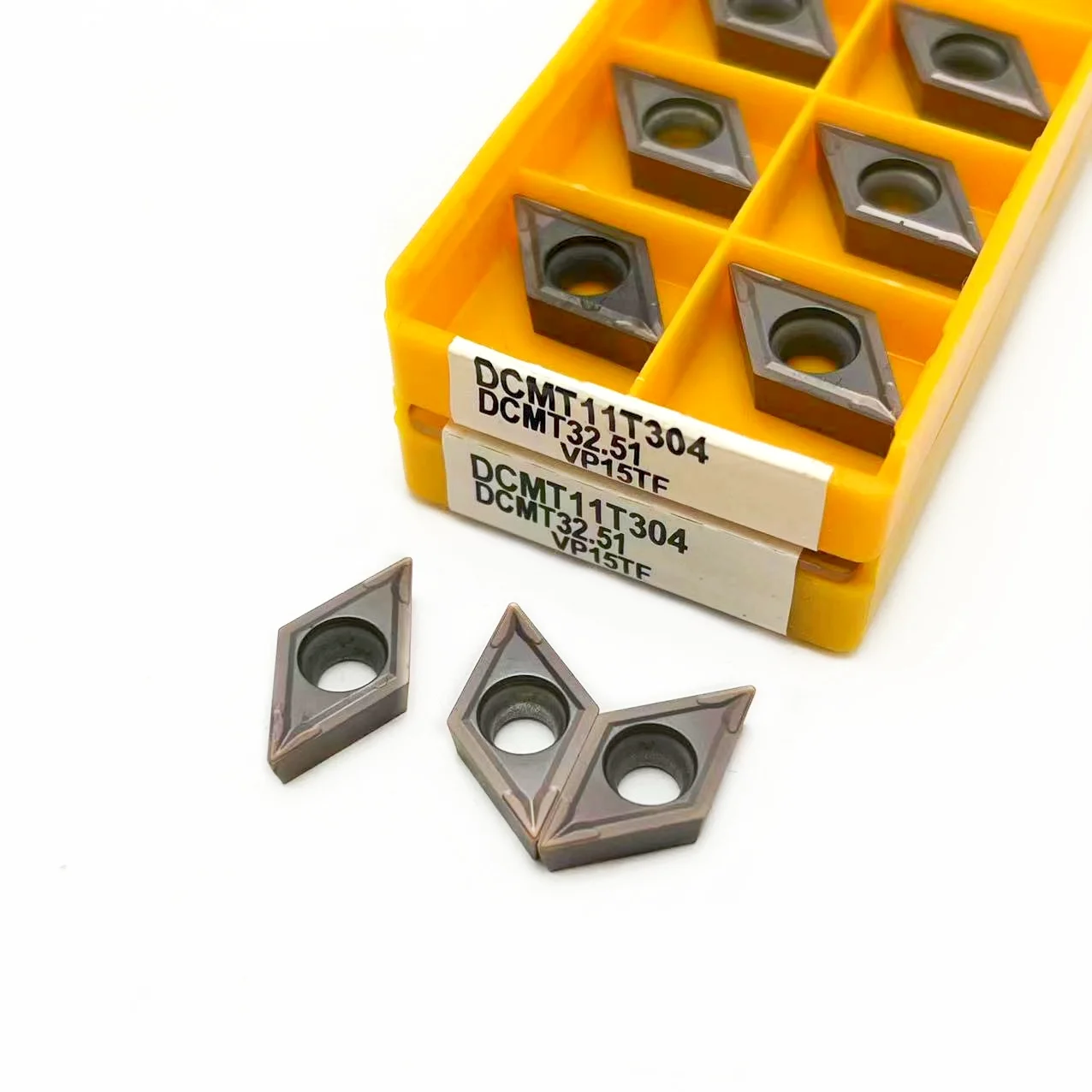 أداة تحول خارجية عالية الجودة ، مخرطة إدراج كربيد ، dcmt11tdcmt11t11t310 VP15TF UE6020 ، DCMT 11T304 DCMT 11t306 ، 10