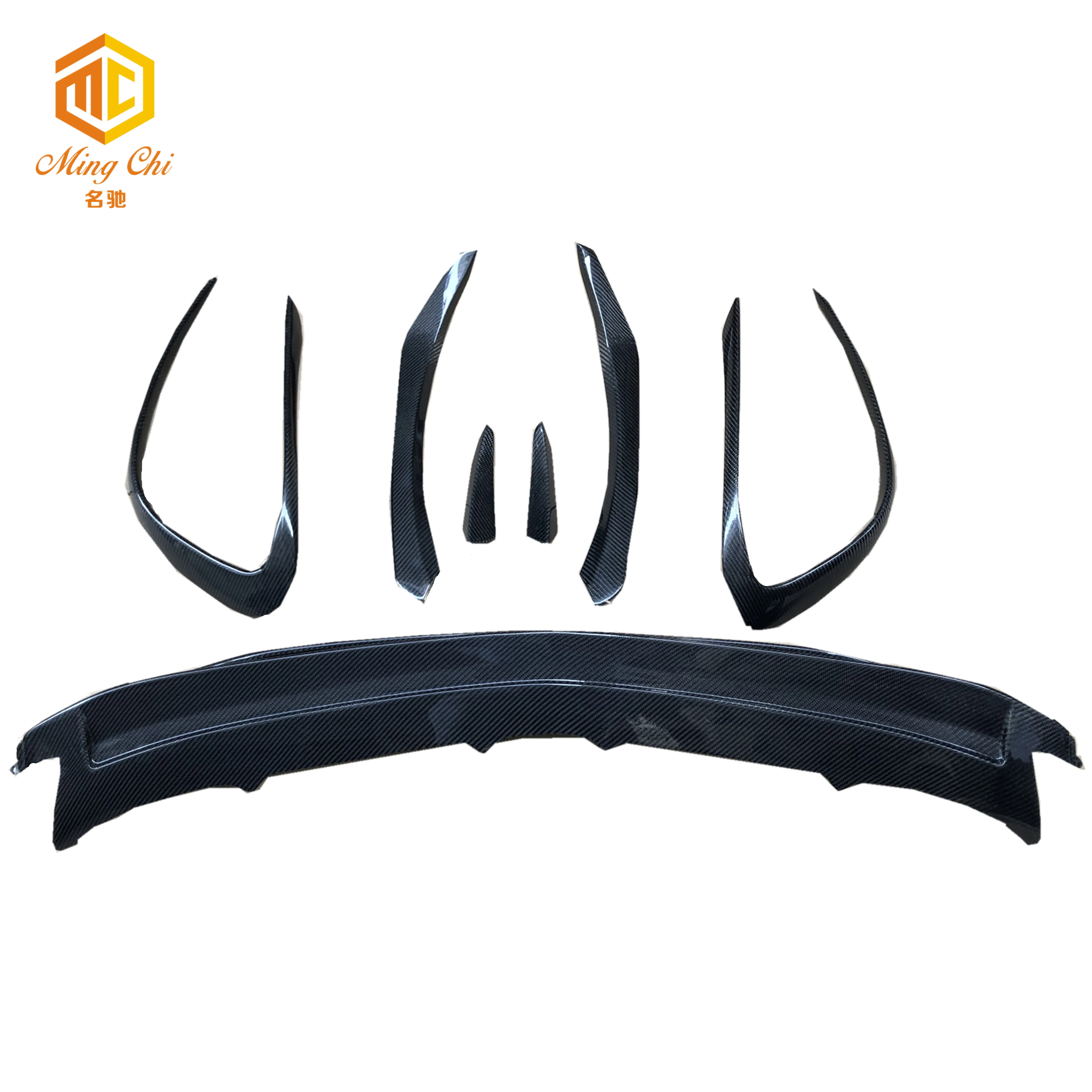 

OEM AMG style front bumper carbon lip for Mercedes Benz cla45 cal200 cal250 w117 front separator trim heat sink