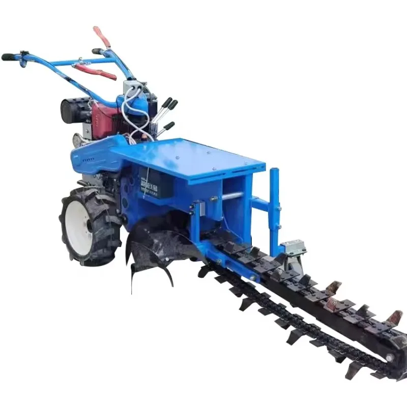 

High Horsepower Small Handheld Chain Ditcher Chain Walk Behind Trencher Chain