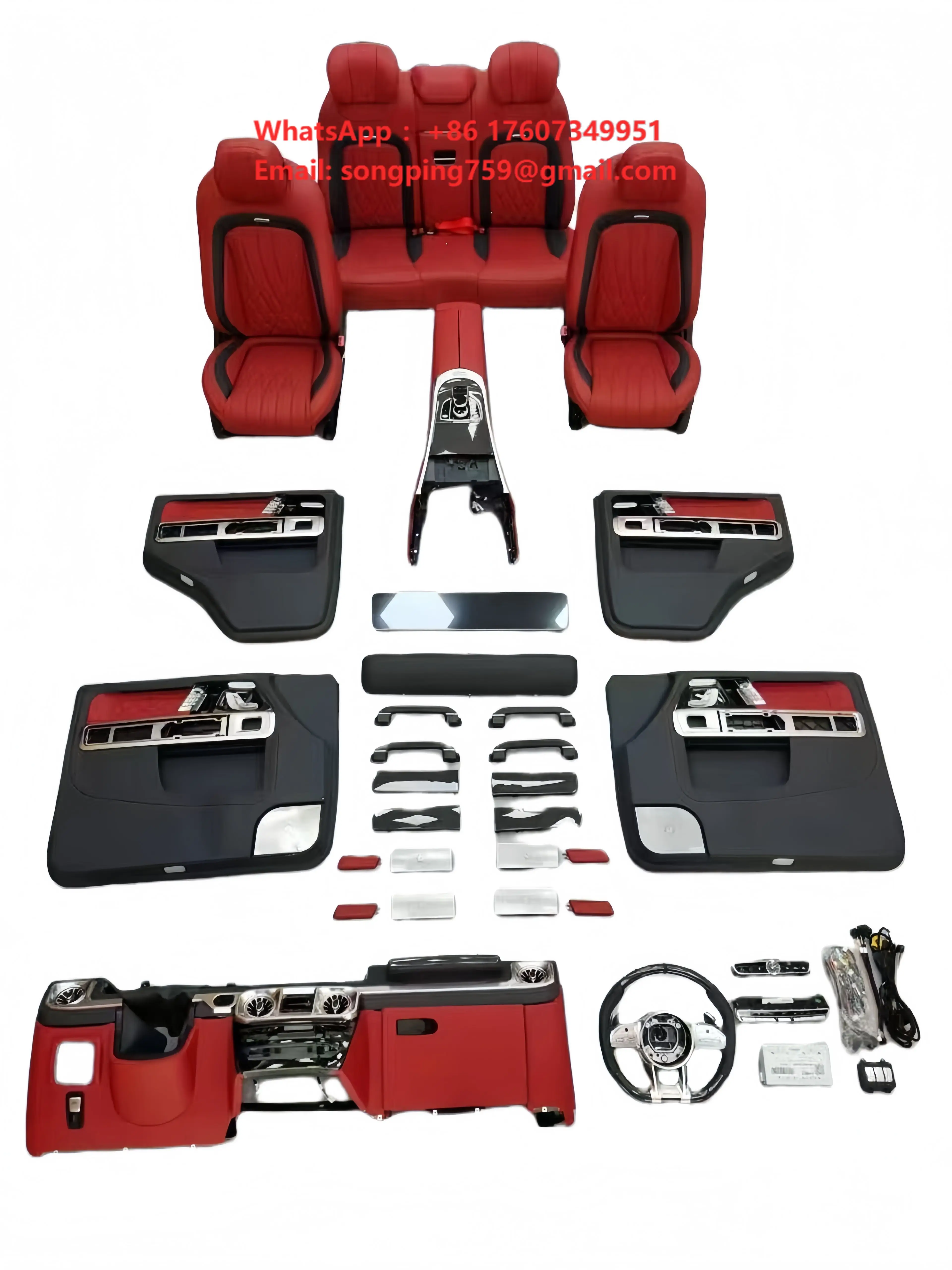Premium Red Interior Upgrade Kit for Mercedes-Benz G-Class
