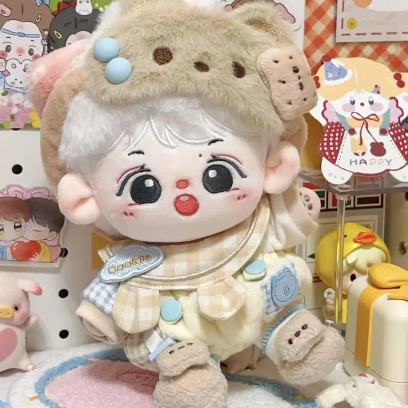 

Welcome puppy BearBiscuit 20cm baby clothes cotton doll 20cm baby clothes suit cute doll doll change.
