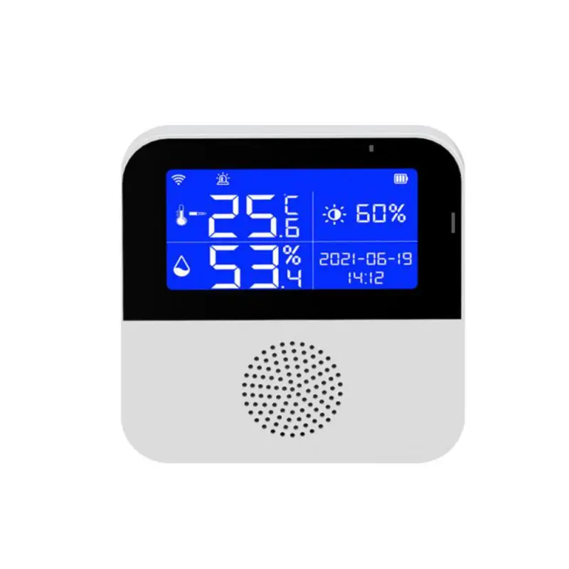 1/2/4PCS Tuya WiFi Temperature Humidity Sensor With External Probe LCD Screen Remote Monitor Indoor Thermometer Hygrometer Smart