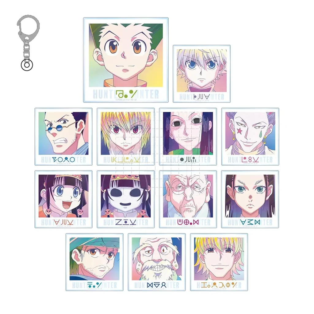 Game GON FREECSS Bonolenov Kortopi Shizuku Feitan Portor Pakunota Anime Keychain Doll Acrylic Keyring Pendant for Gift