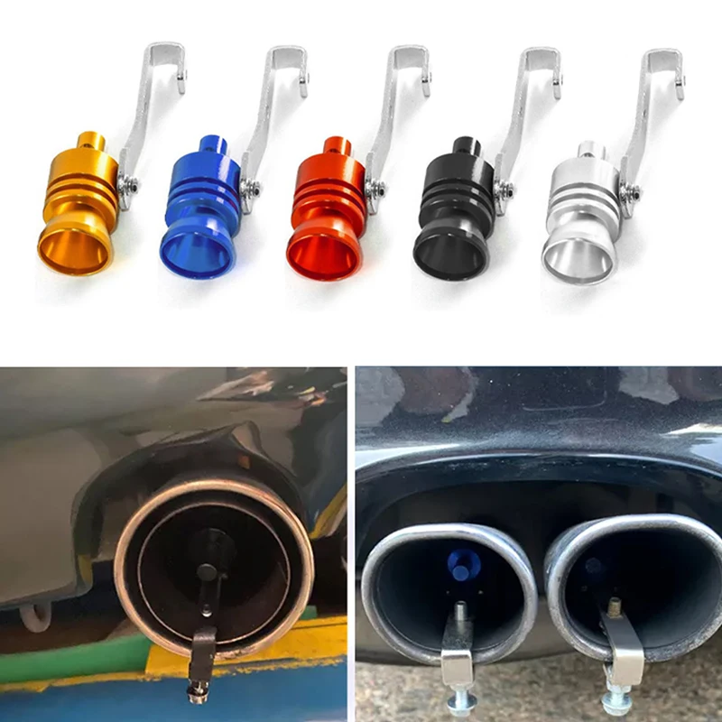 Universal Sound Simulator Car Turbo Sound Whistle Vehicle Refit Device Exhaust Pipe Turbo Sound Whistle Car Turbo Muffler 5color