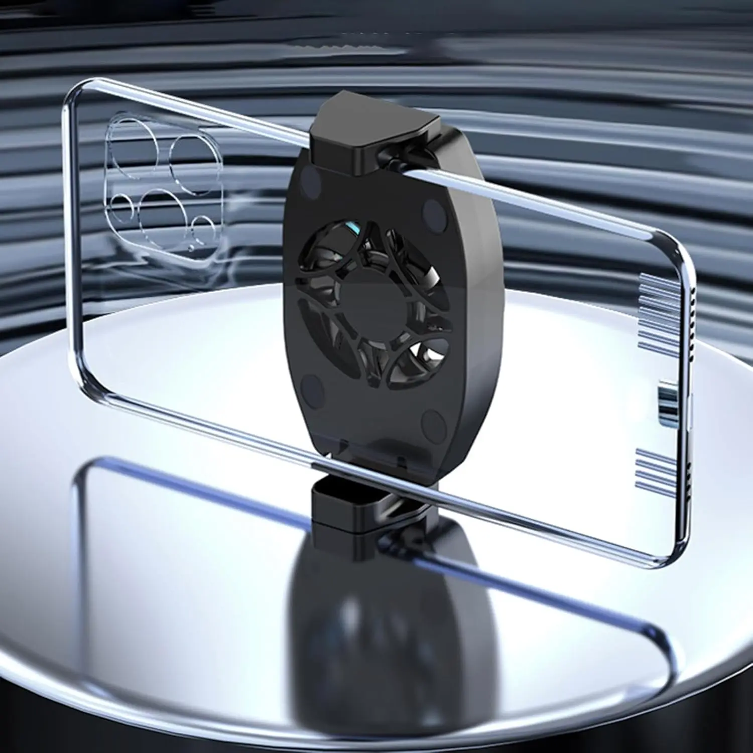 ventola di raffreddamento per cellulare con luce blu