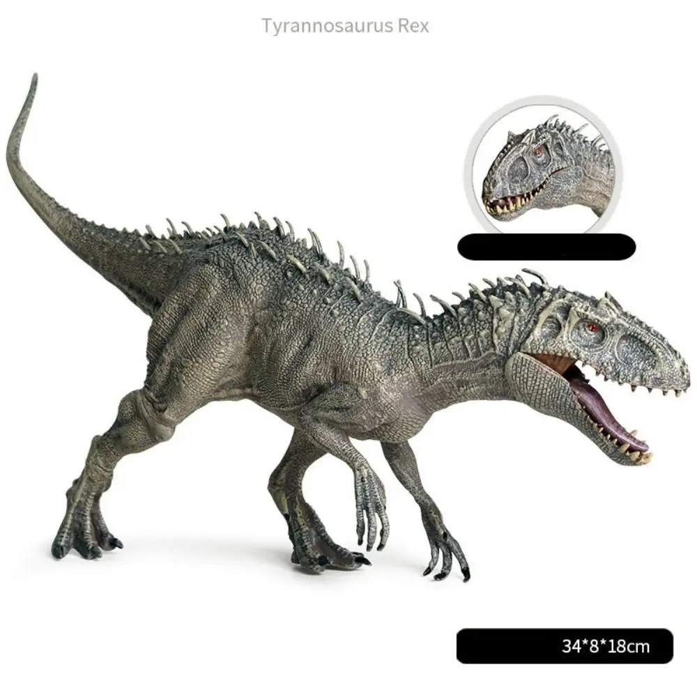 Mandíbula móvel dinossauro figura de ação tiranossauro animais modelo dinossauro brinquedos jurássico pré-histórico spinosaurus estatueta