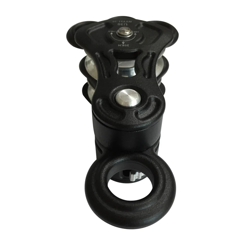 2025 Hot Sale Aluminum Brake Double Pulley for Rescue