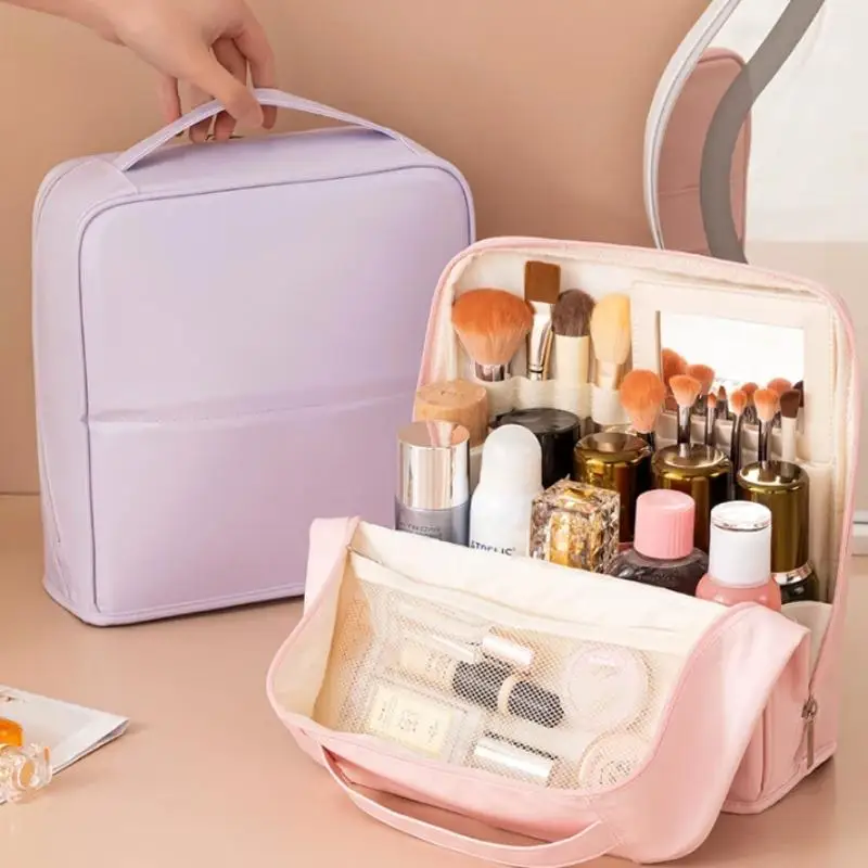 Nouvelle Trousse de Maquillage Imperméable Grande Capacité pour Femme, Organisateur de Voyage