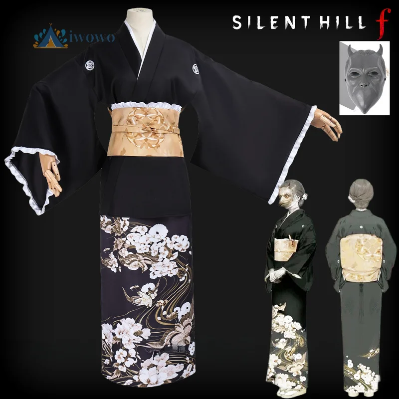 

SILENT HILL f Junko Kinuta Cosplay Costume Kimono Outfit Skirt Mask Party For Women Girls Men Hinako Shimizu Sister Role Playing
