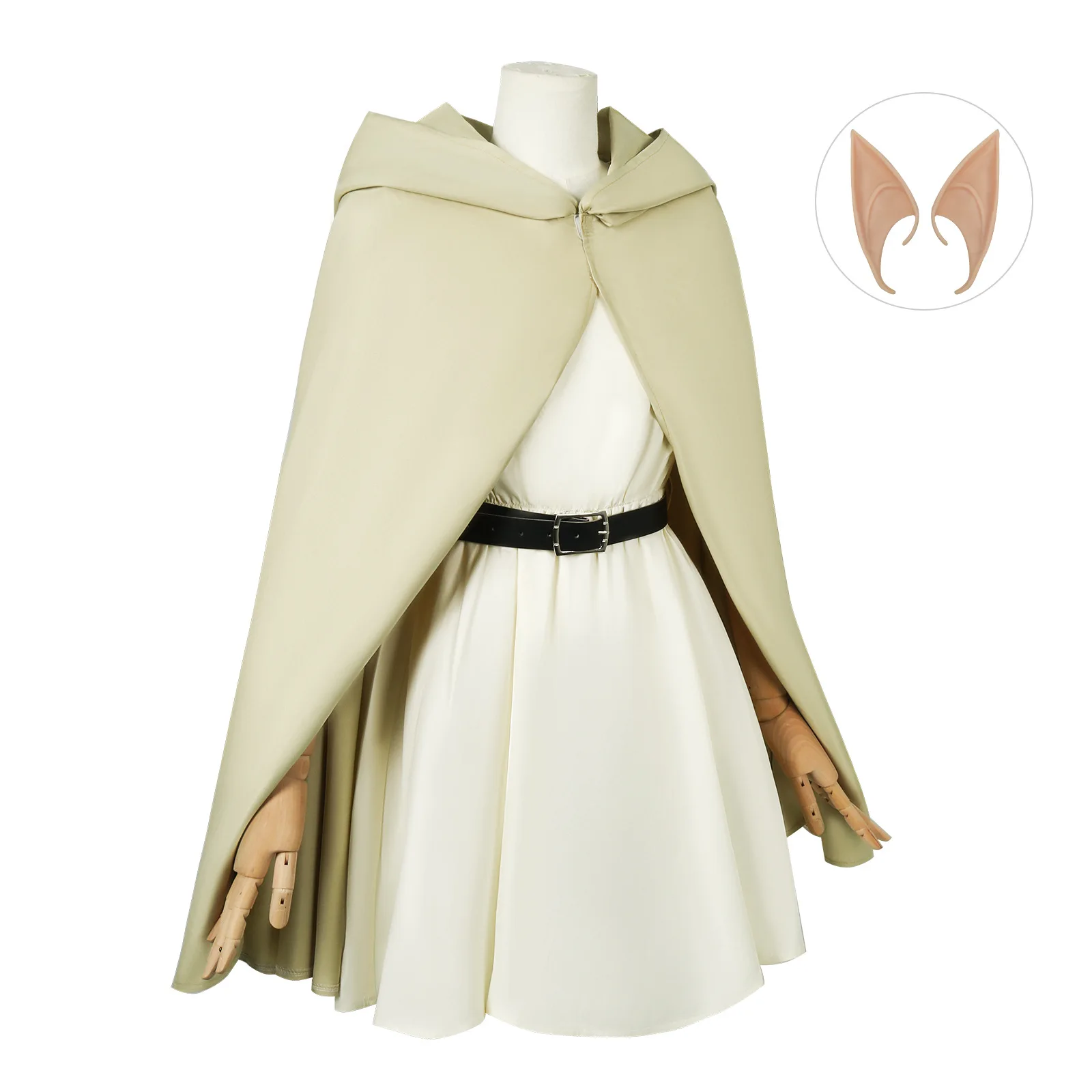 Frieren at The Funeral Frieren Costume Cosplay Cape Dress parrucca Set completo uniforme di carnevale festa di Halloween per abiti da donna per adulti