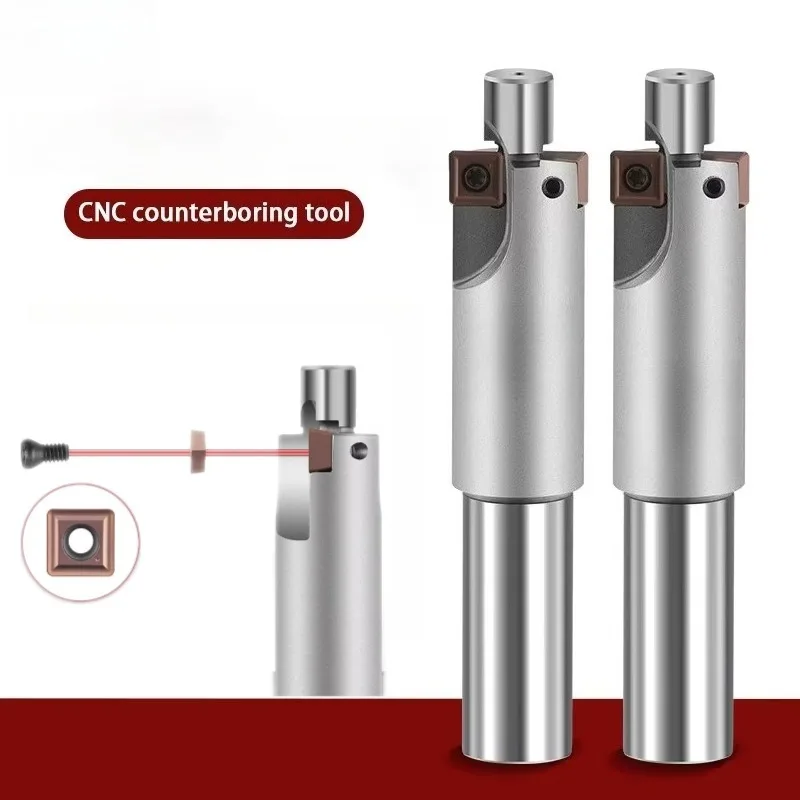 Position Straight Shank Cup End Countersunk Milling Cutter M8-M20 Flat-bottom  with Guide Column Positioning Straight Shank