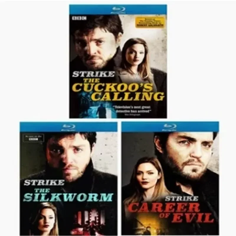 BD Blu-ray British TV Series Detective Strike Season 1-3 1080p Disc High Definition 3 Box Set