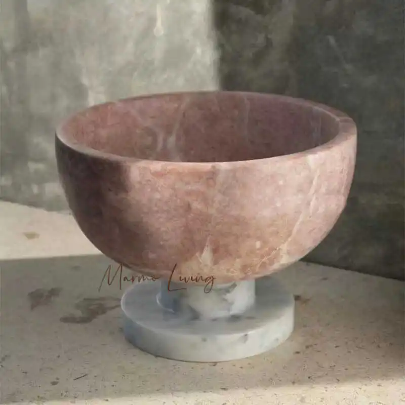 Moderne einfache Marmor Obstteller Dekoration Modell Zimmer Couchtisch Tisch Ablagefach Desktop Home Dekoration