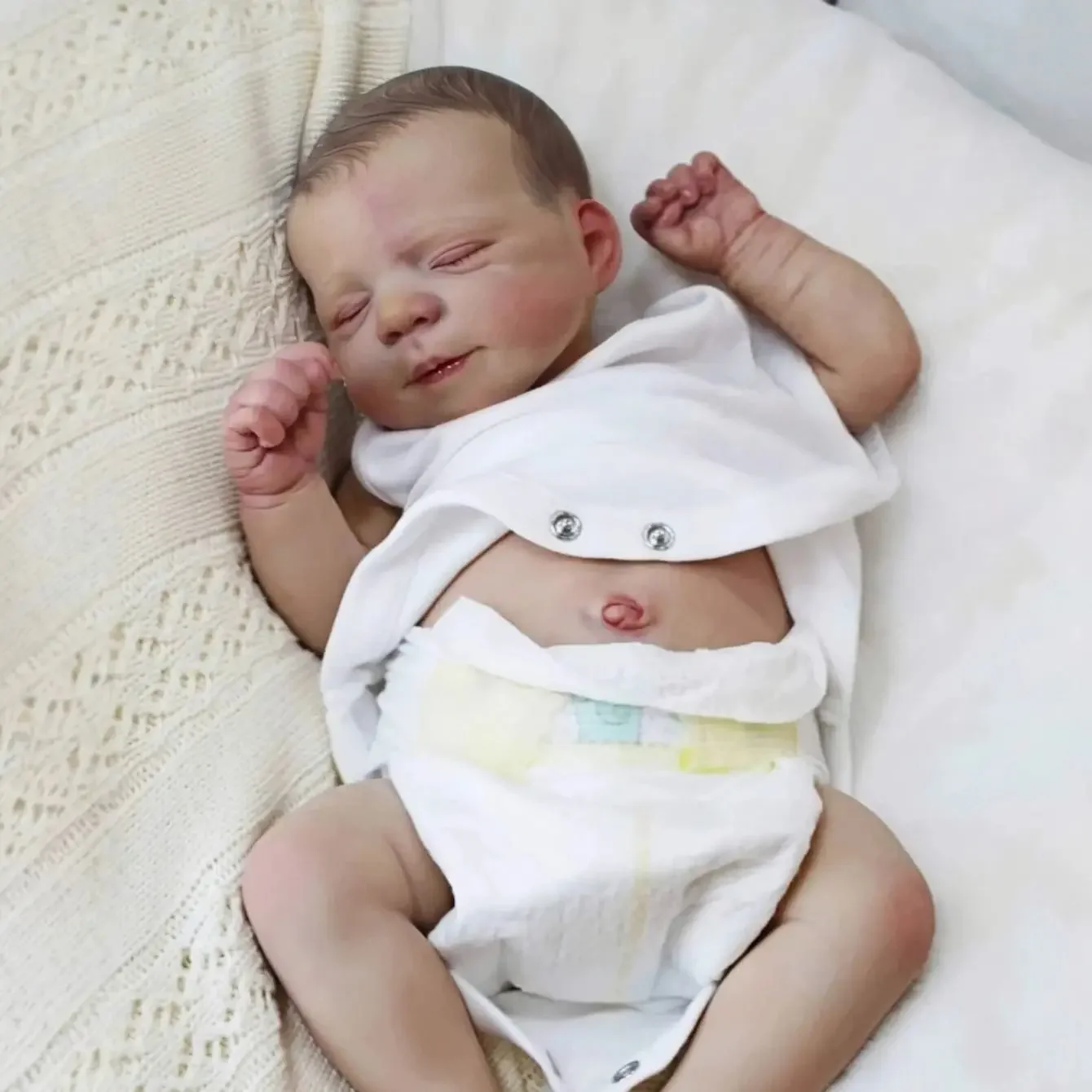 

Risbecko 19 inch Already Painted Finished Reborn Baby Doll - Handmade Reborn Preemie Baby Newborn Kids Toy Gift Girl Dolls