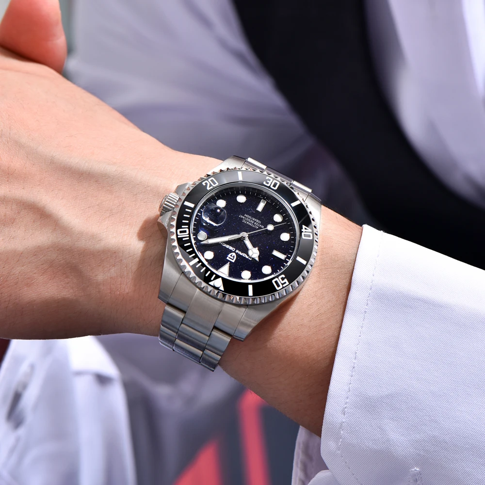 2026 New PAGANI DESIGN Starry Sky Dial Mechanical Watch For Men Luxury Sapphire Mirror Automatic Waterproof Luminous Men's Watch
