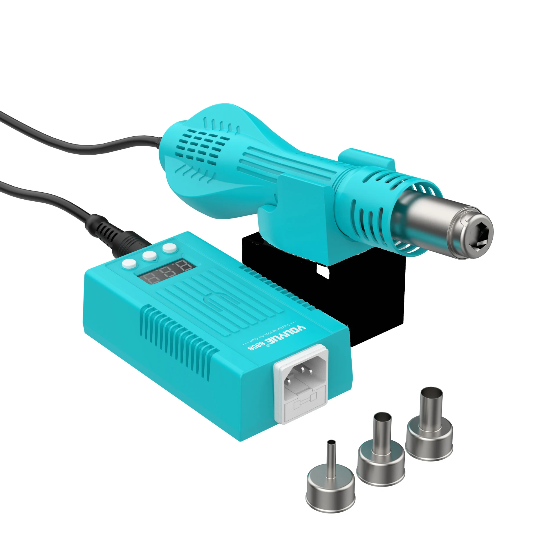 

8858 Portable BGA Rework Solder Station Digital LED Display Hot Air Blower Heat Gun for Mobile Phones
