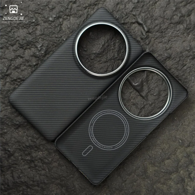 

Для Xiaomi 15U кевларовый чехол для мобильного телефона из арамидного волокна Xiaomi 15 ультратонкий магнитный жесткий чехол