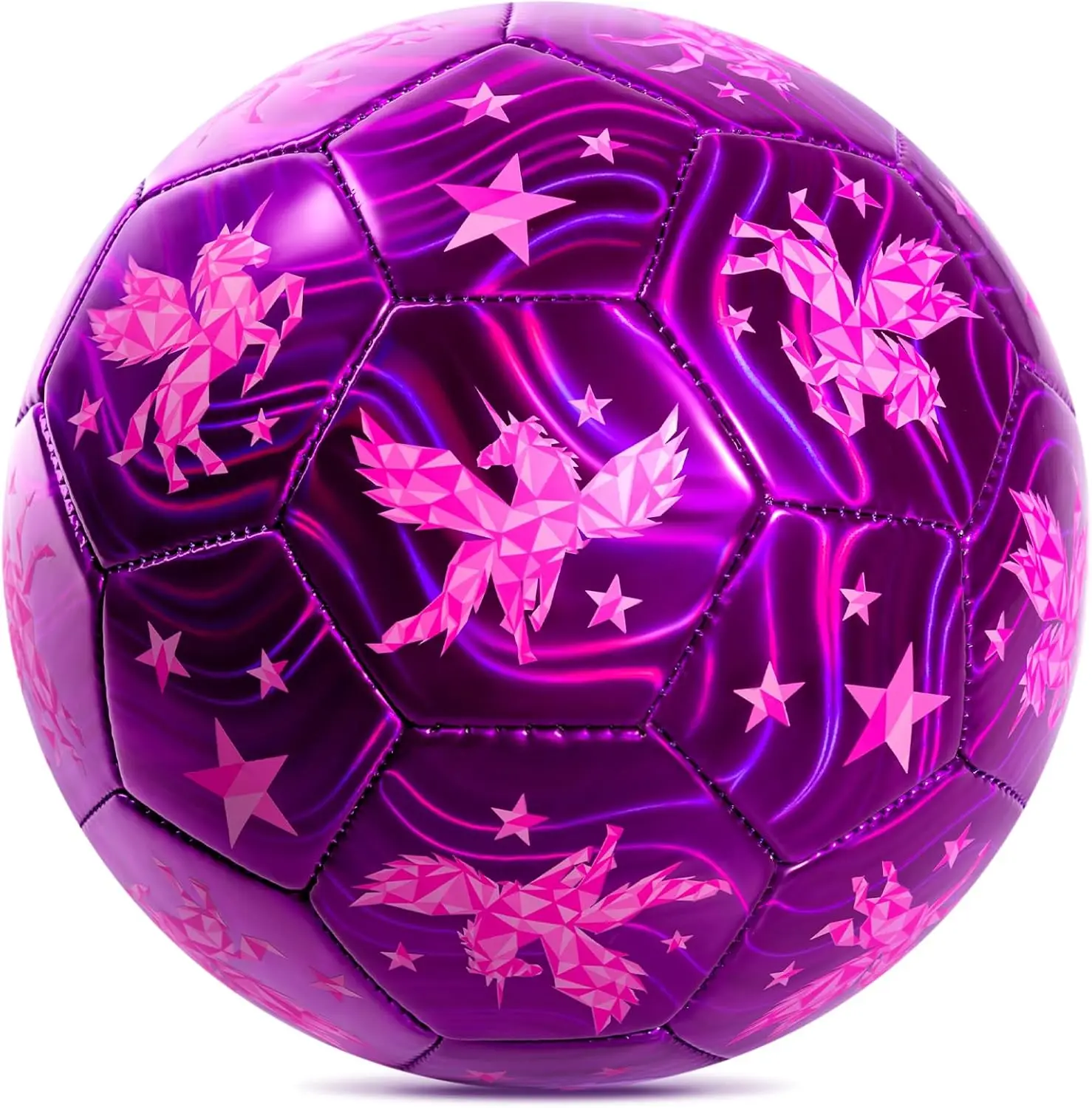 

Cartoon Dinosaur Unicorn Soccer Ball Size 3 for Toddlers Kids 1-3 3-8, Indoor Outdoor Sports Play Toys Birthday Gifts with Pump