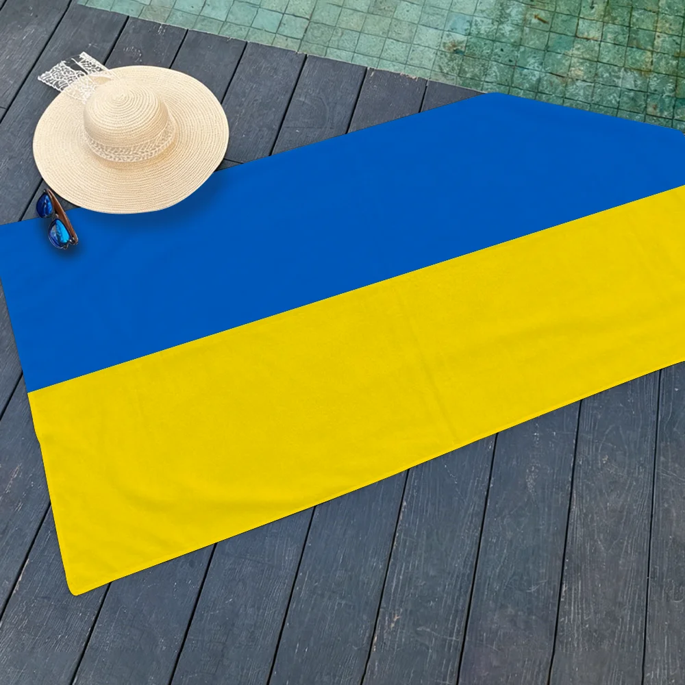 Nation U-Ukraine flag Towel Drying Bath Towel Applicable To Light Swimming Camping Yoga Beach Out
