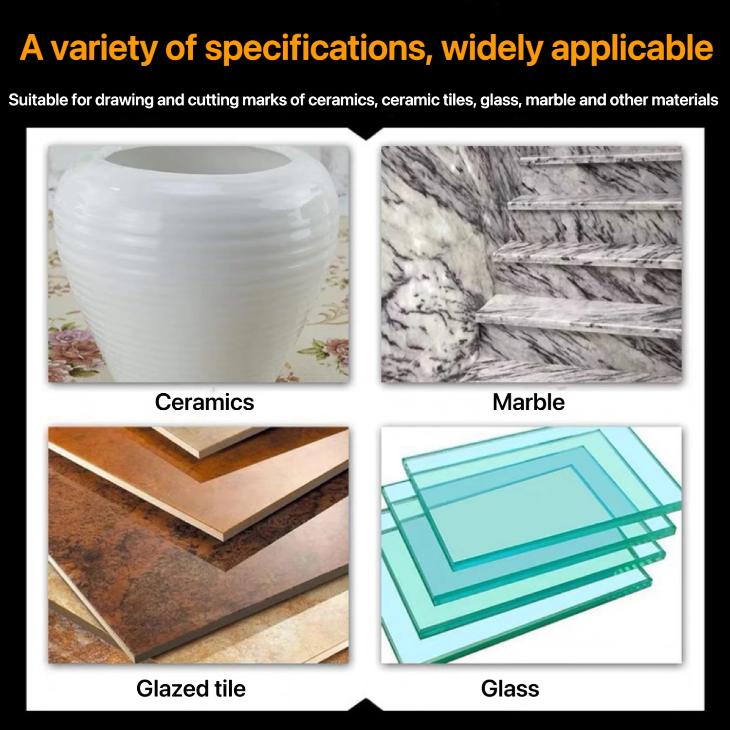 Alloy Scribe Pen Carbide Scriber Pen Metal Wood Glass Tile Cutting Marker Pencil Metalworking Woodworking Hand Tools