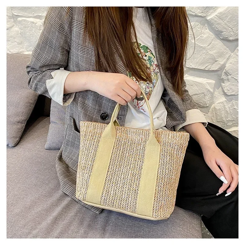 Summer Hot Selling Waterproof, Fashionable Casual New Daily Versatile Popular Korean Edition Jianxi Combination Woven Handbags