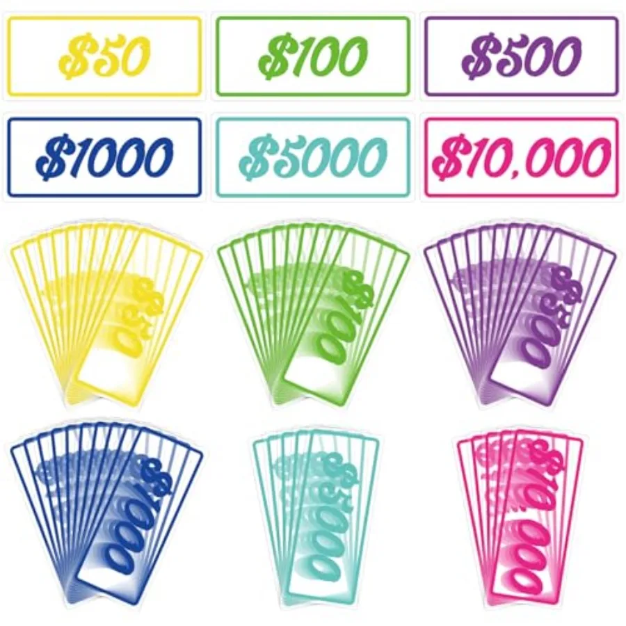 

50 Pcs Cash Stuffing Placeholder for Envelopes Binder Pocket Cash Stuffing Placeholder Place Holder for 100 Envelopes Money Sav