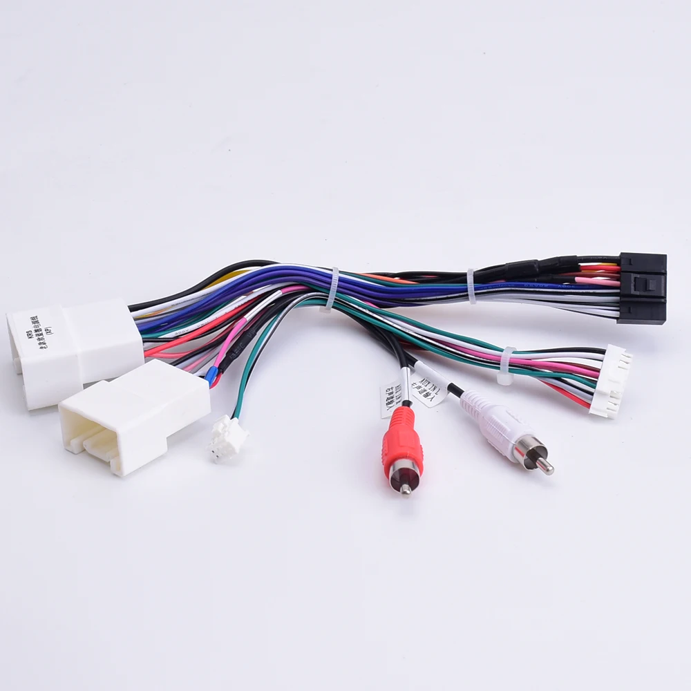 Arnés de cableado de Radio de 16 pines para coche, caja Canbus para Mitsubishi Outlander Pajero (2006-2013), cable estéreo, adaptador Android de mercado de accesorios