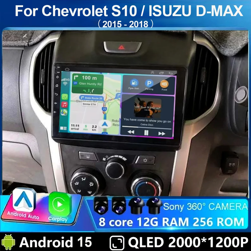 

Android15 video Player Carplay For Chevrolet Holden S10 TRAILBLAZER COLORADO ISUZU DMAX GPS Car Radio Audio Multimedia Stereo
