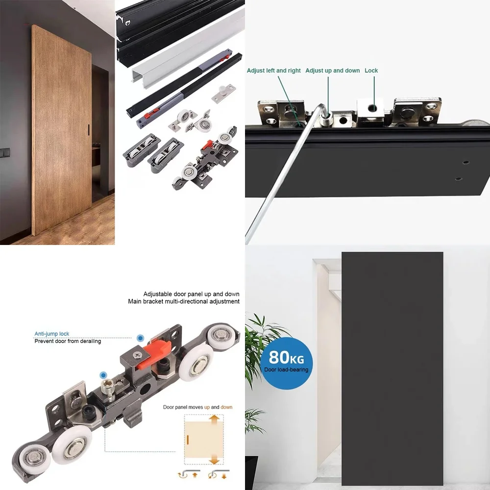 2026 hot sell Good Toughness Wardrobe Door Soft Closing Lift Sliding Door Pulley System